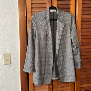 Medium Black & White Checkered Blazer - Philosophy
